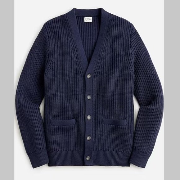 J. Crew Other - J. Crew Heritage cotton shaker-stitch cardigan sweater M
